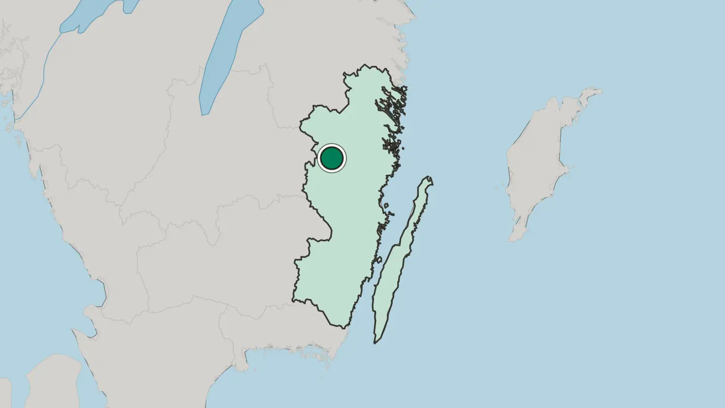 Map of Hultsfred in Sweden