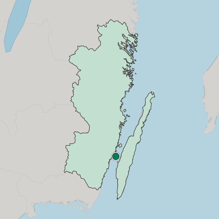 Map showing Kalmar — In Kalmar County