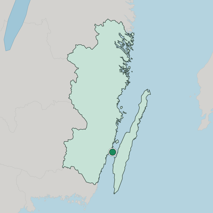 Map showing Kalmar — In Kalmar County