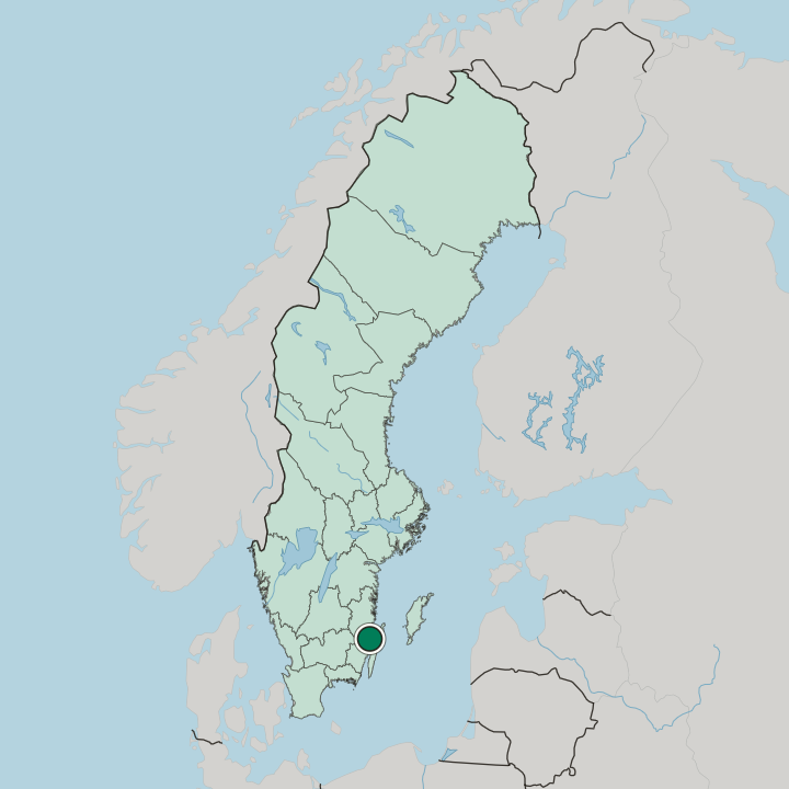 Map showing Mönsterås — In Sweden