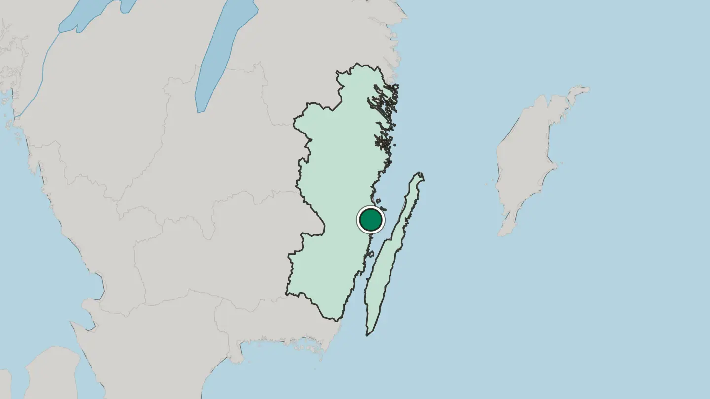 Map of Mönsterås in Sweden