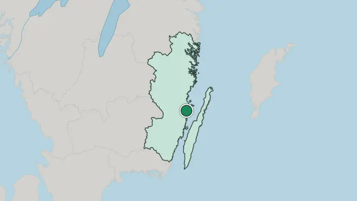 Map of Mönsterås in Sweden