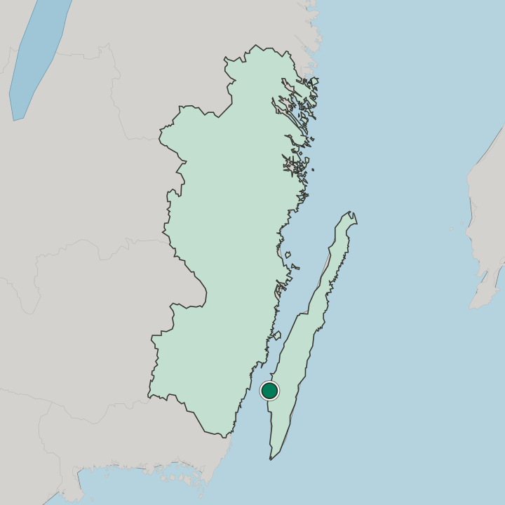 Map showing Mörbylånga — In Kalmar County