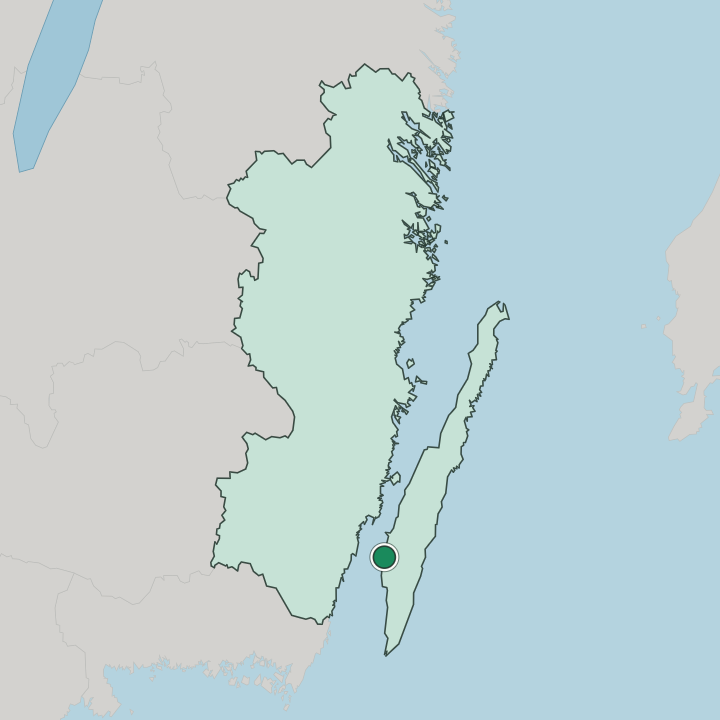 Map showing Mörbylånga — In Kalmar County