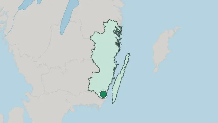 Map of Torsås in Sweden