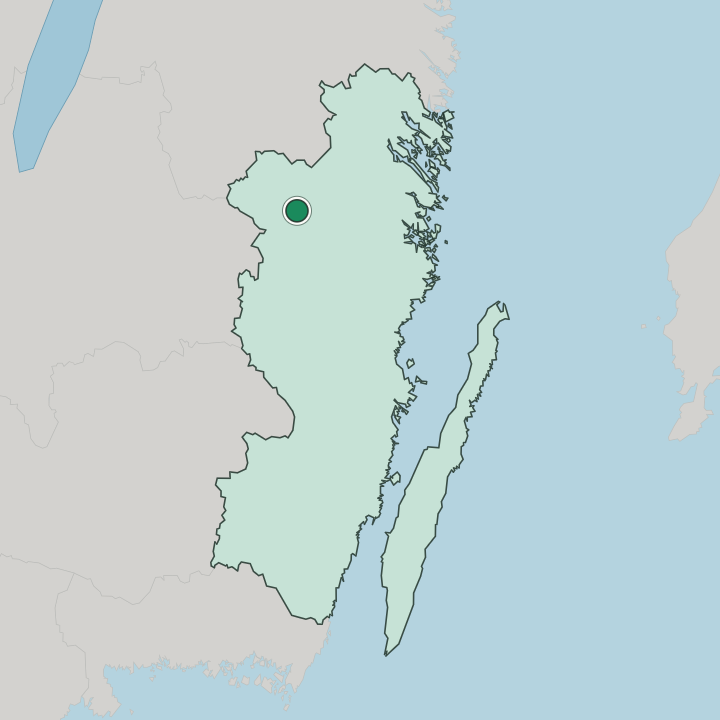 Map showing Vimmerby — In Kalmar County
