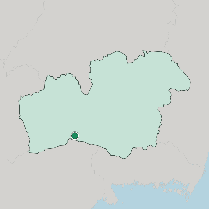 Map showing Älmhult — In Kronoberg County