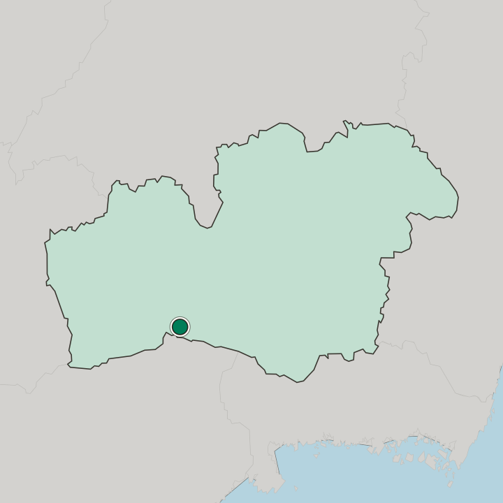 Map showing Älmhult — In Kronoberg County