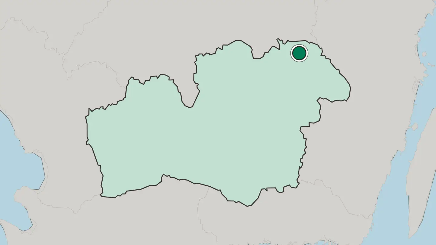 Map of Åseda in Sweden