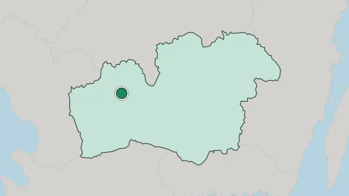 Map of Ljungby in Sweden
