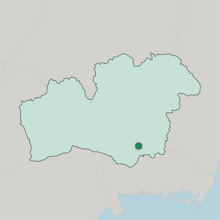 Map showing Tingsryd — In Kronoberg County