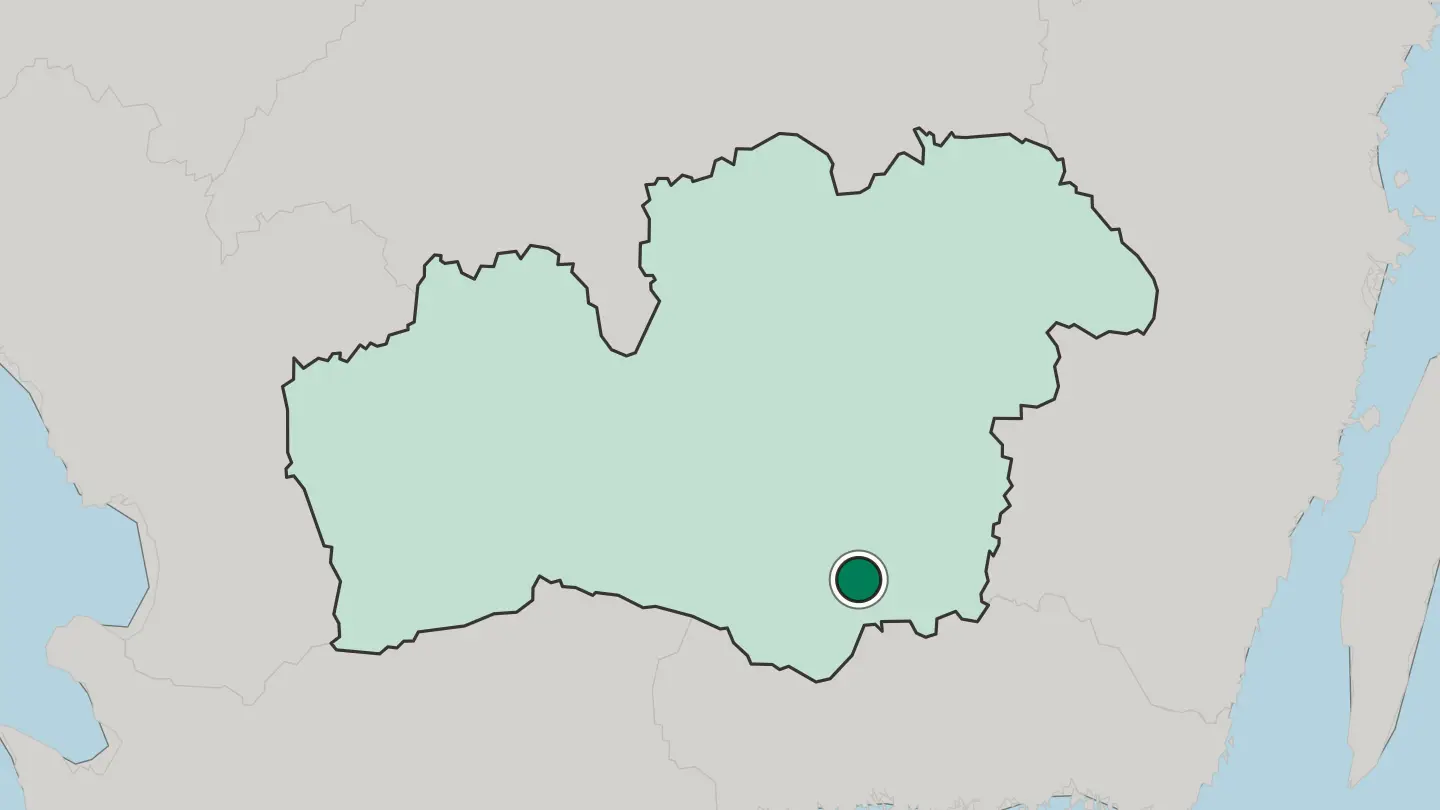 Map of Tingsryd in Sweden