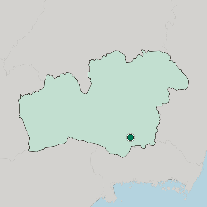 Map showing Tingsryd — In Kronoberg County