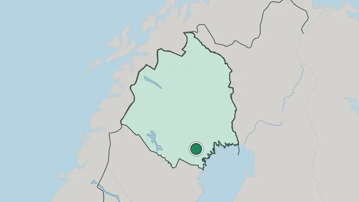 Map of Älvsbyn in Sweden