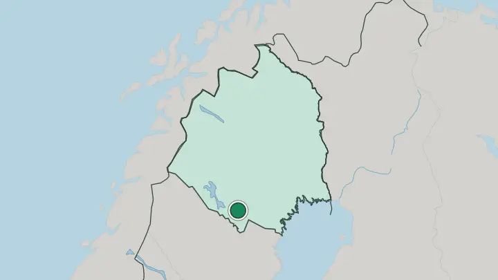 Map of Arvidsjaur in Sweden