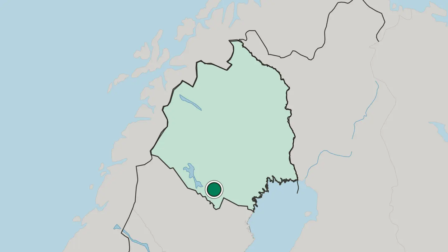 Map of Arvidsjaur in Sweden