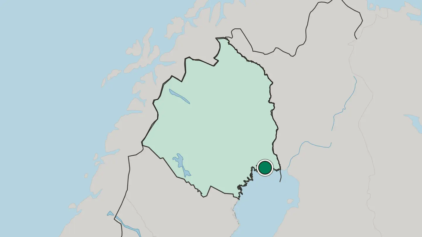 Map of Kalix in Sweden