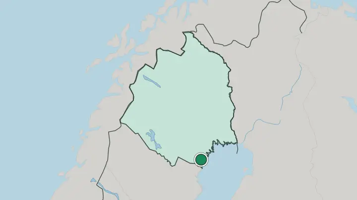 Map of Piteå in Sweden