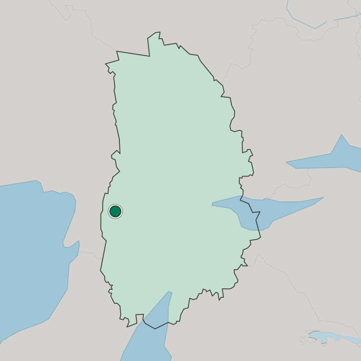 Map showing Degerfors — In Örebro County