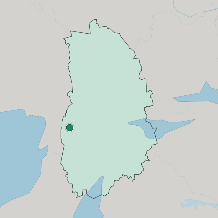 Map showing Degerfors — In Örebro County