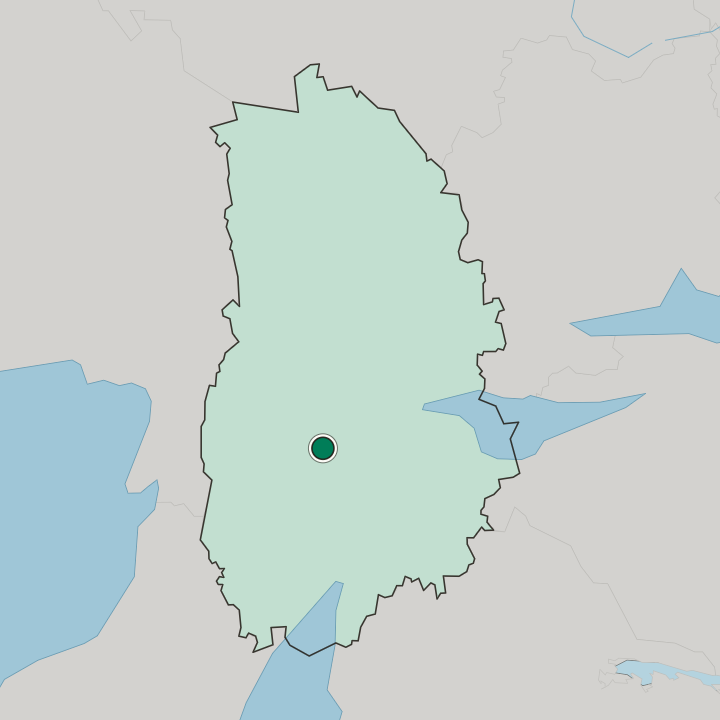 Map showing Fjugesta — In Örebro County