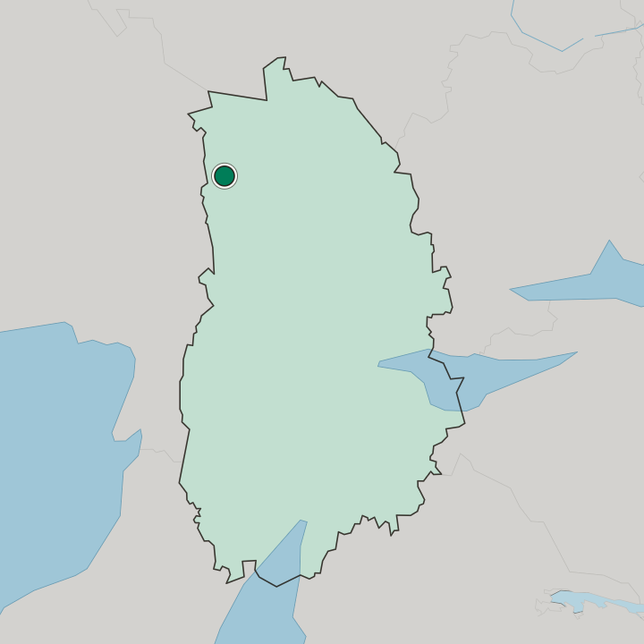Map showing Hällefors — In Örebro County