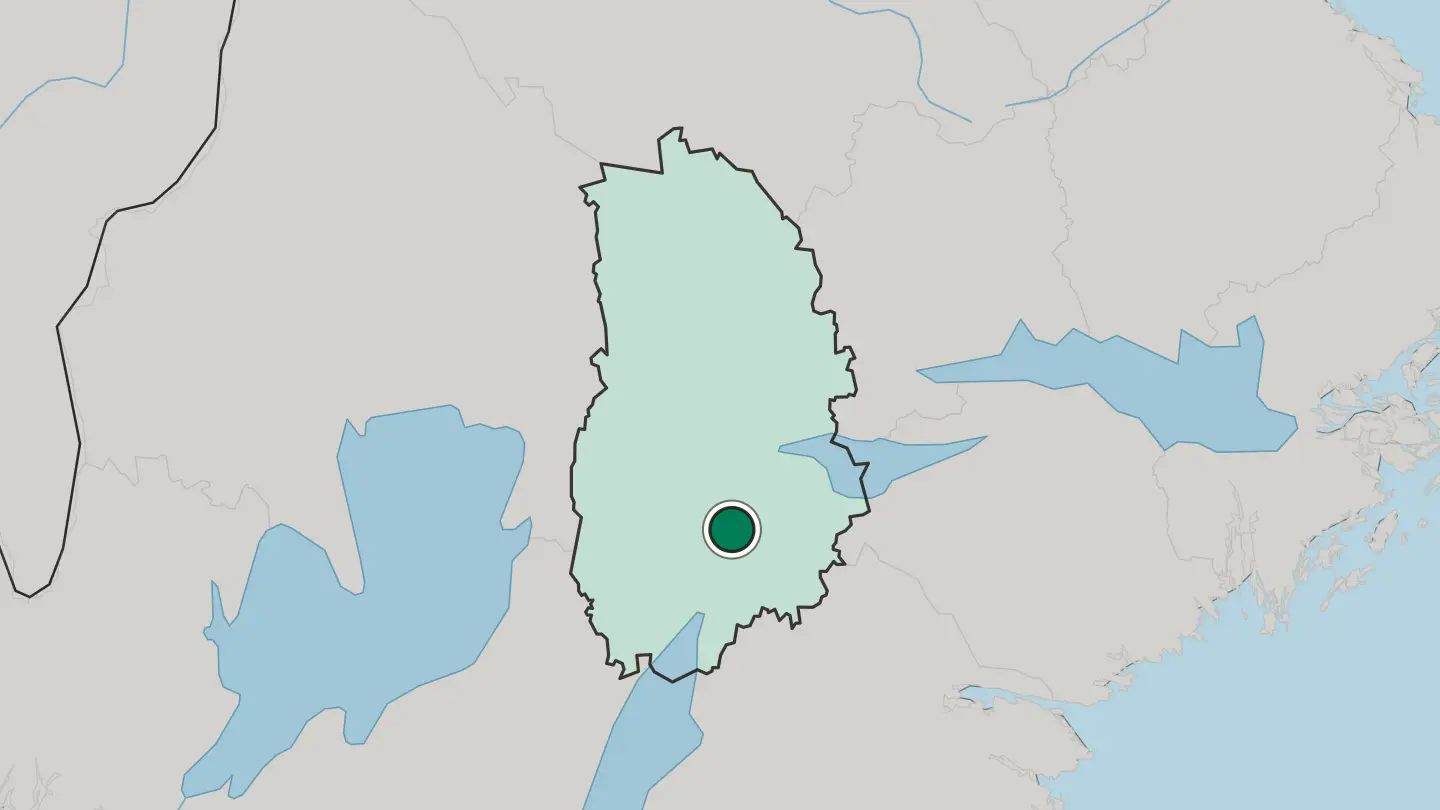 Map of Hallsberg in Sweden