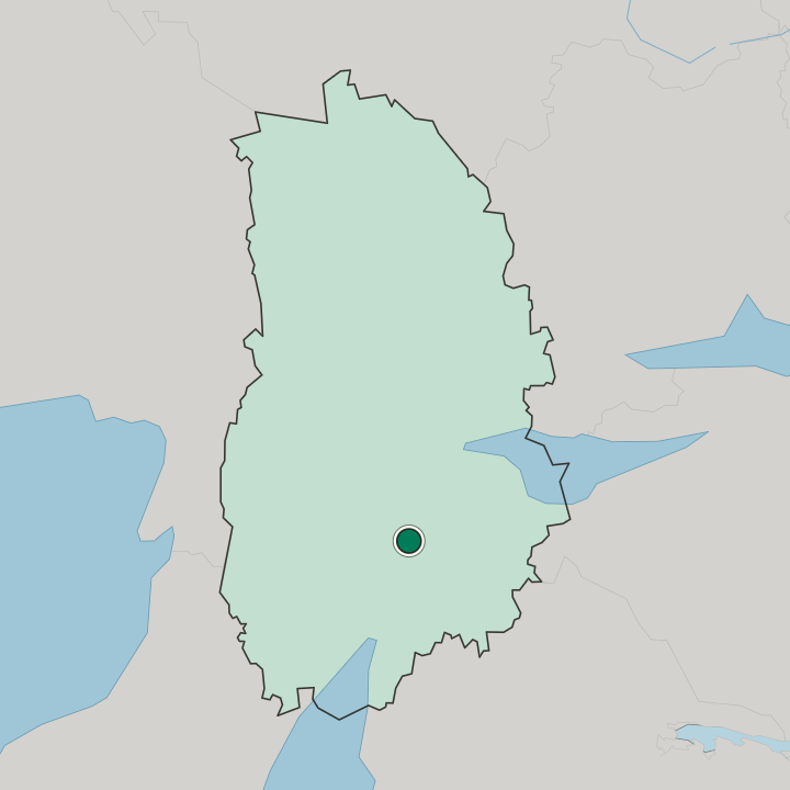 Map showing Hallsberg — In Örebro County