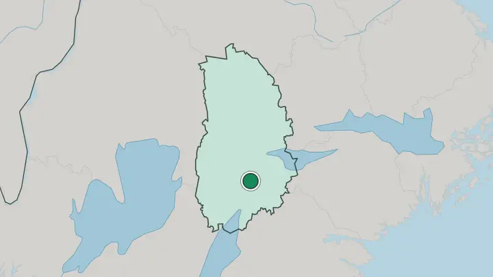 Map of Hallsberg in Sweden