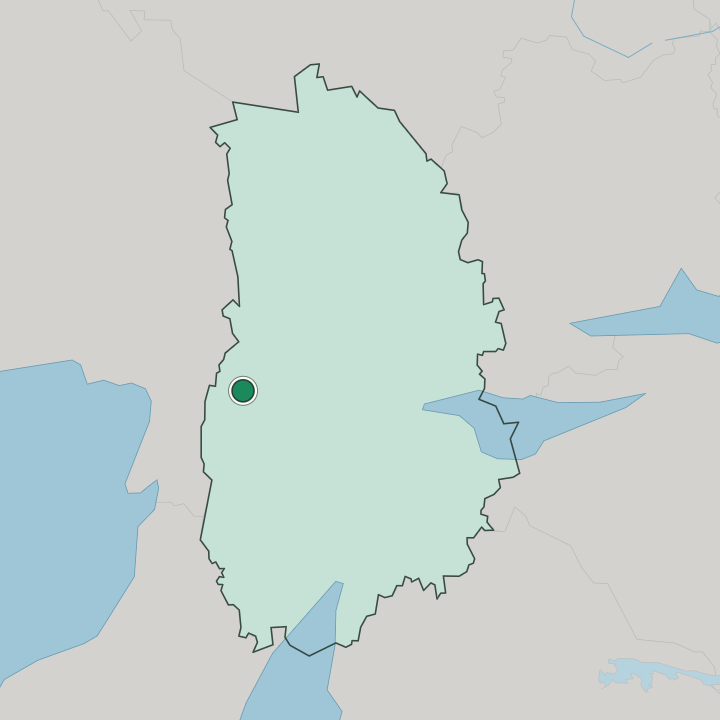 Map showing Karlskoga — In Örebro County