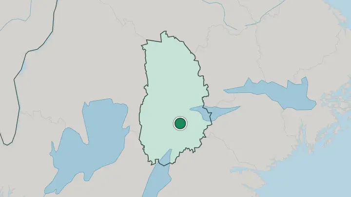 Map of Kumla in Sweden