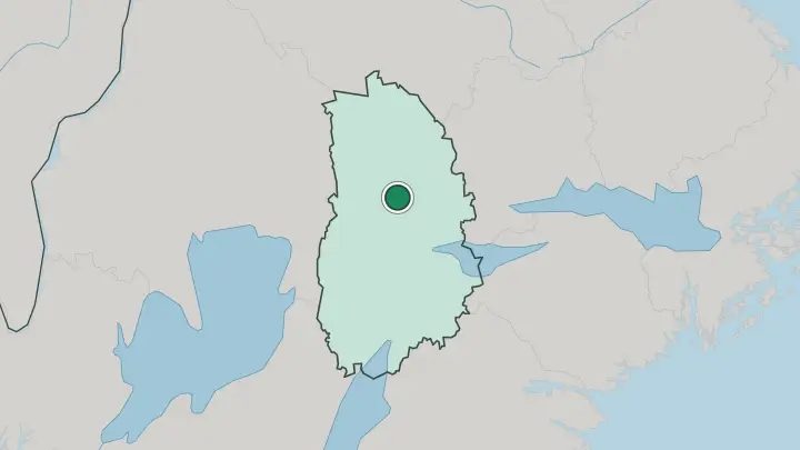 Map of Nora in Sweden
