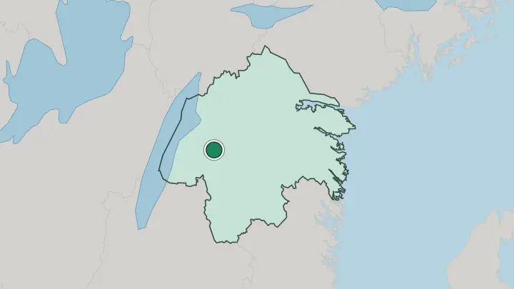 Map of Mjölby in Sweden
