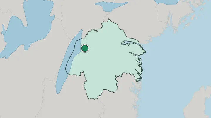Map of Motala in Sweden