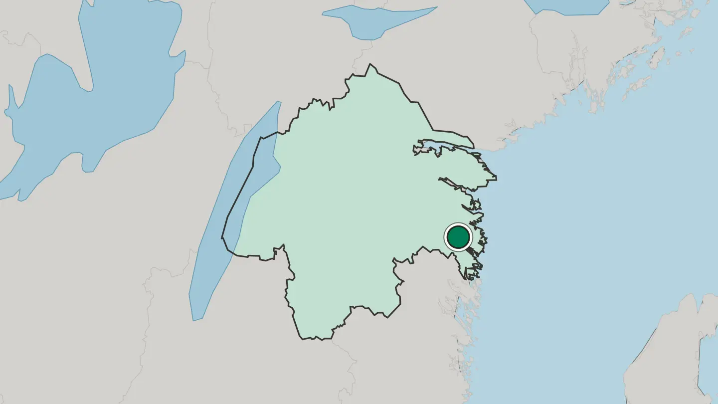 Map of Valdemarsvik in Sweden