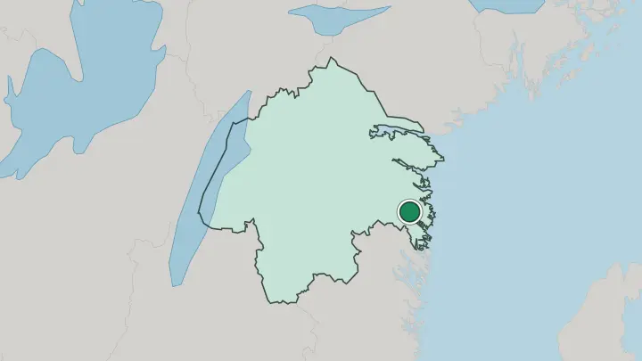 Map of Valdemarsvik in Sweden