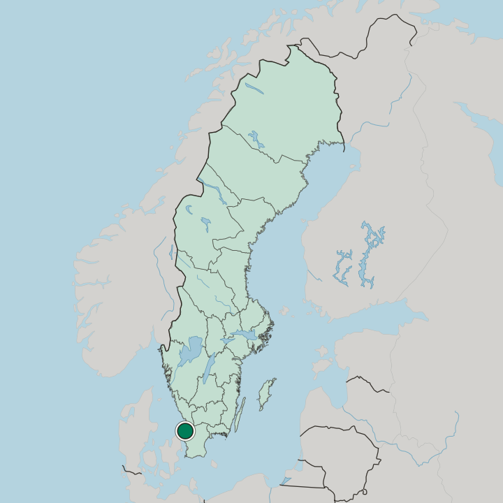 Map showing Ängelholm — In Sweden