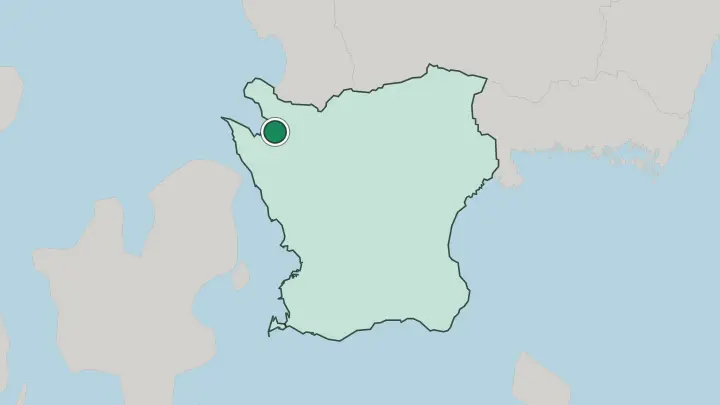 Map of Ängelholm in Sweden
