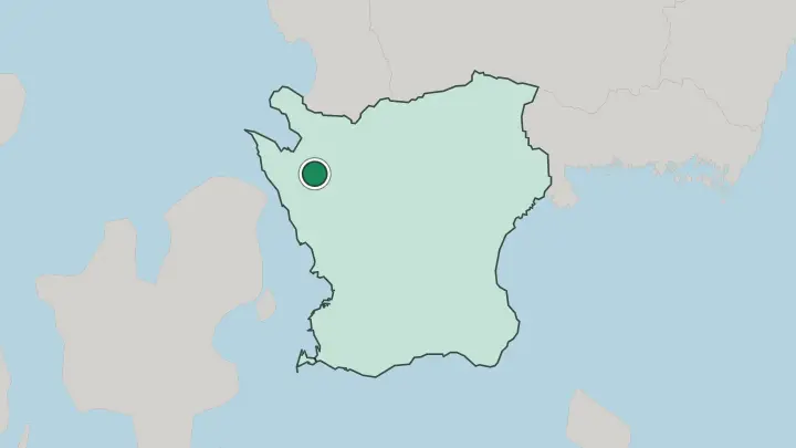 Map of Åstorp in Sweden