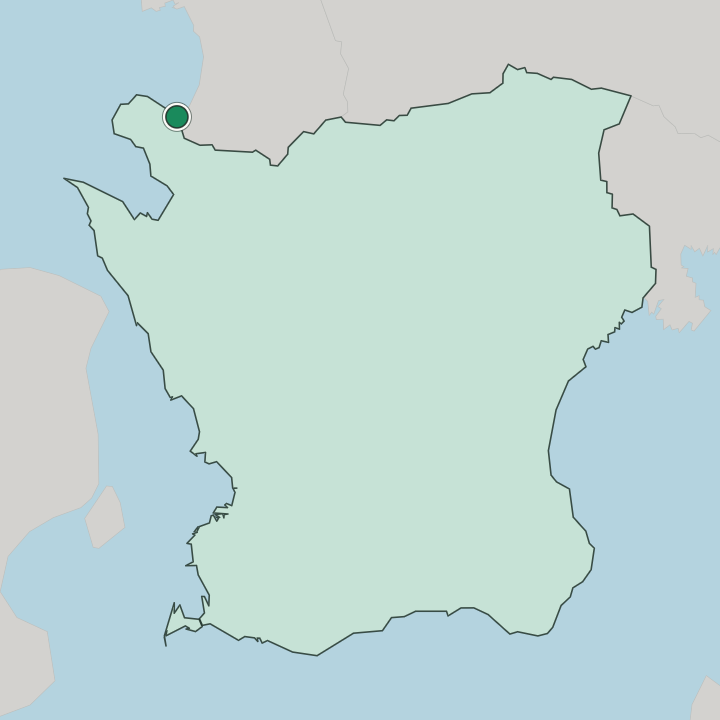 Map showing Båstad — In Skåne County