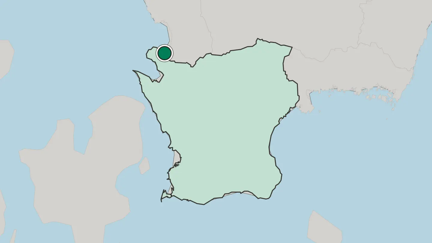 Map of Båstad in Sweden
