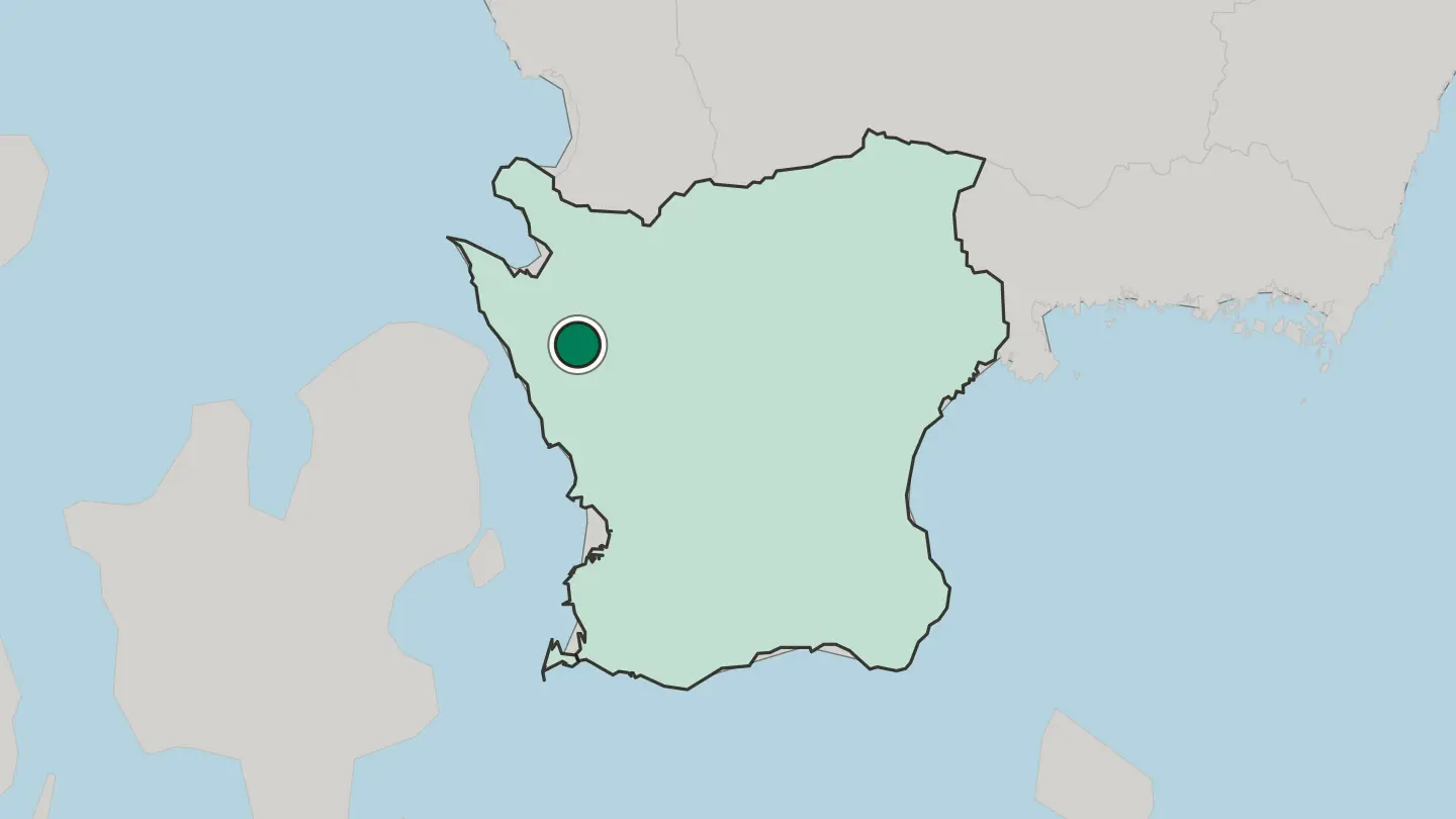 Map of Bjuv in Sweden