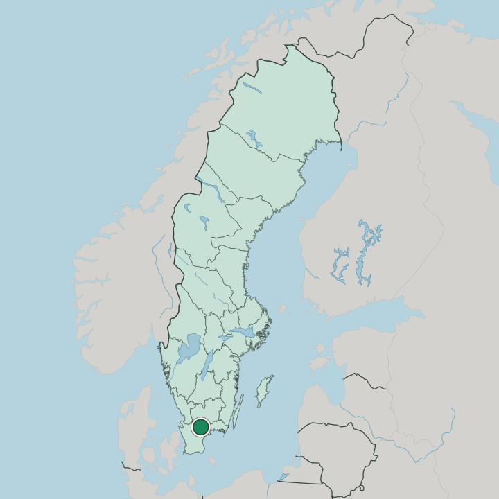 Map showing Broby — In Sweden
