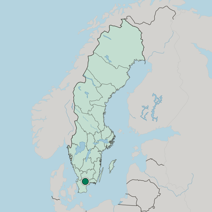 Map showing Broby — In Sweden