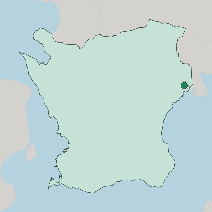 Map showing Bromölla — In Skåne County