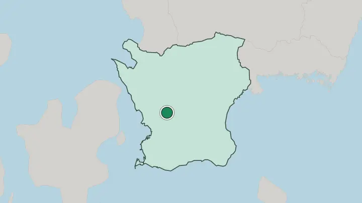 Map of Eslöv in Sweden