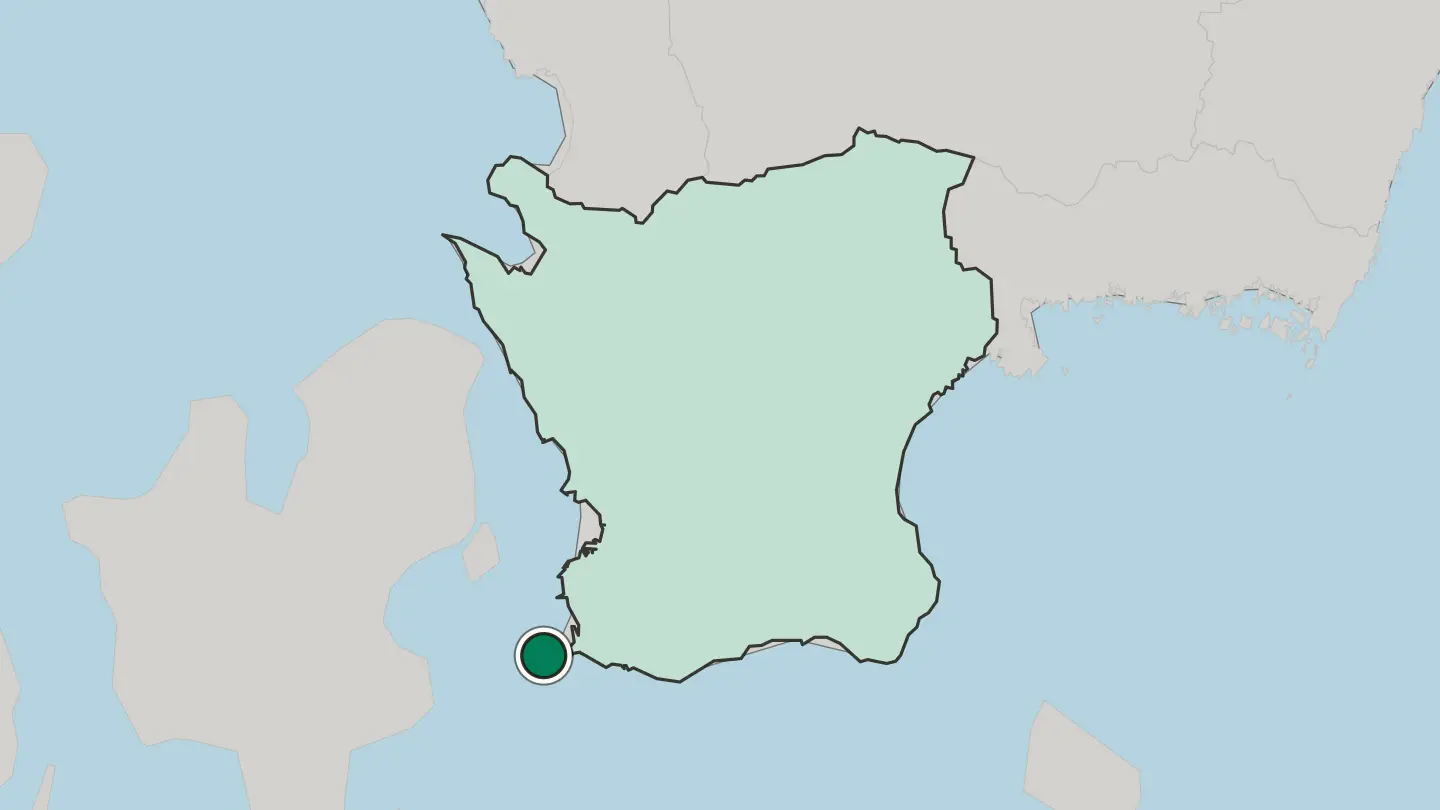 Map of Falsterbo in Sweden