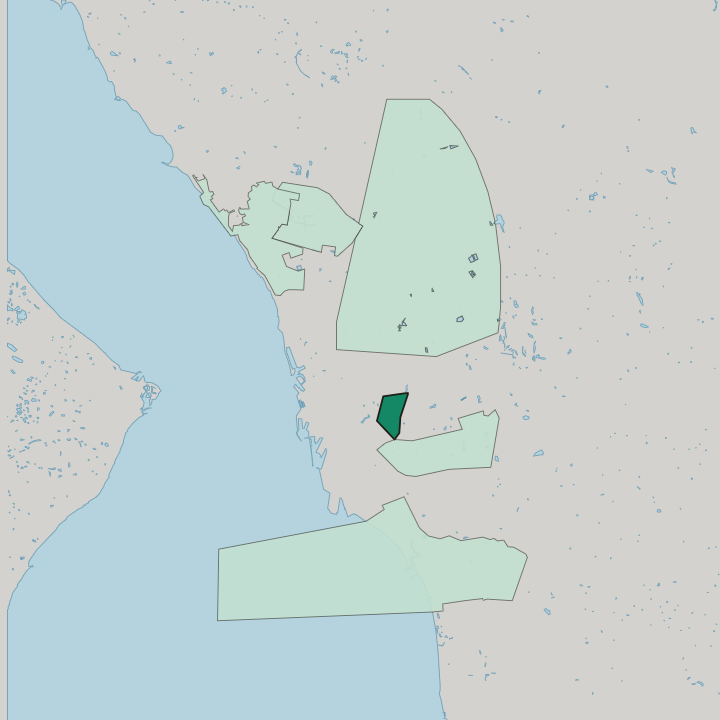 Map showing Eskilsminne — In Helsingborg