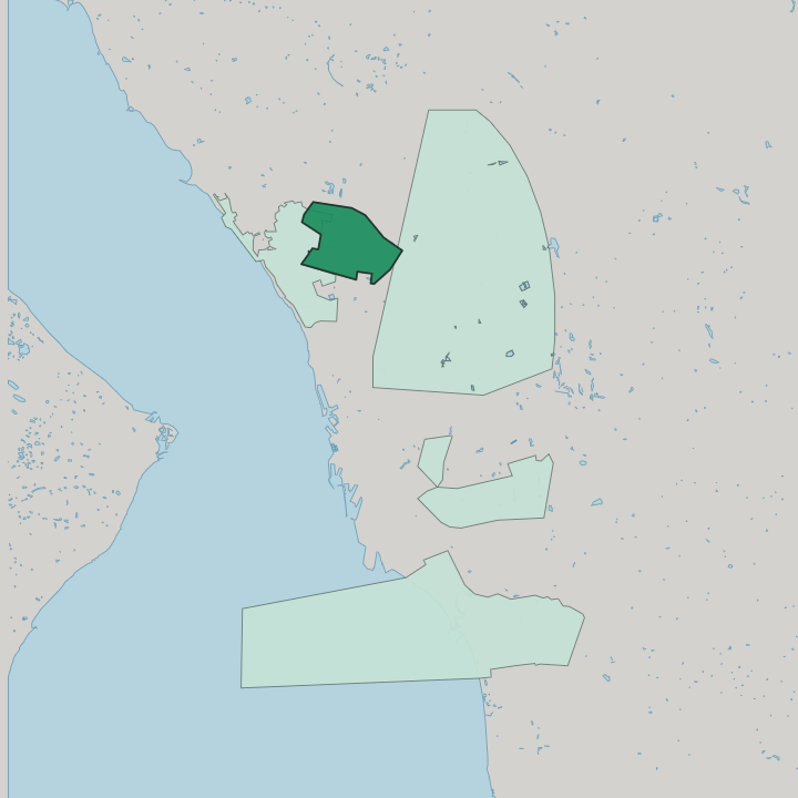 Map showing Mariastaden — In Helsingborg