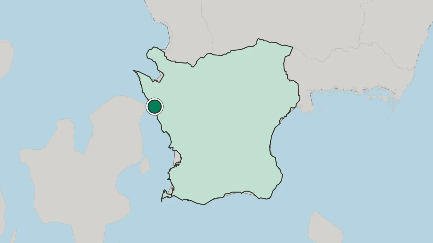 Map of Helsingborg in Sweden
